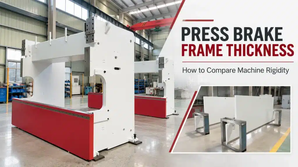 Press brake ram and slider structure before installation at the MECA factory