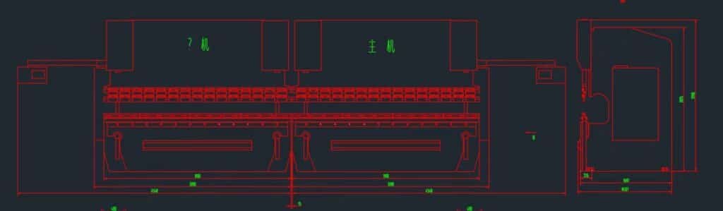 структура тандемного листогибочного пресса