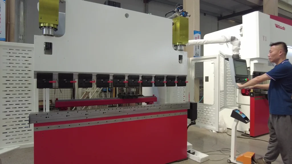 Hydraulic press brake machine manufacturer debugging