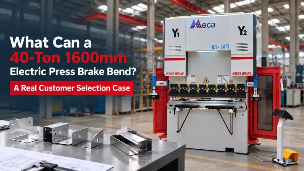 40 ton 1600mm electric press brake customer selection case