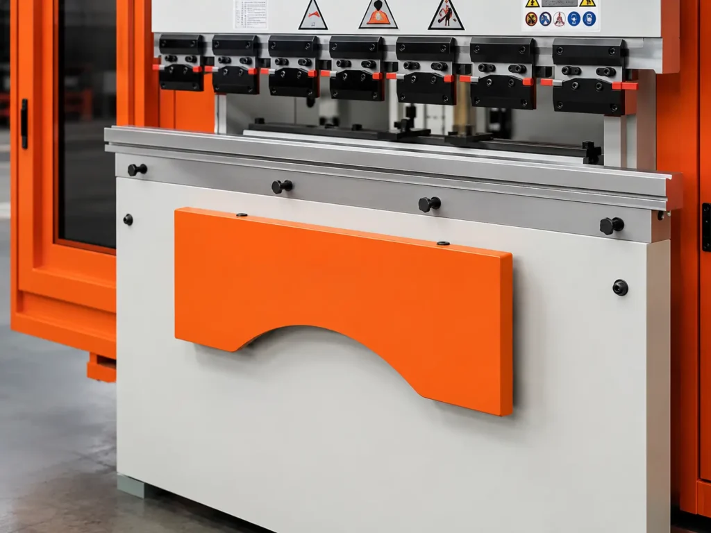 electric press brake widen front support