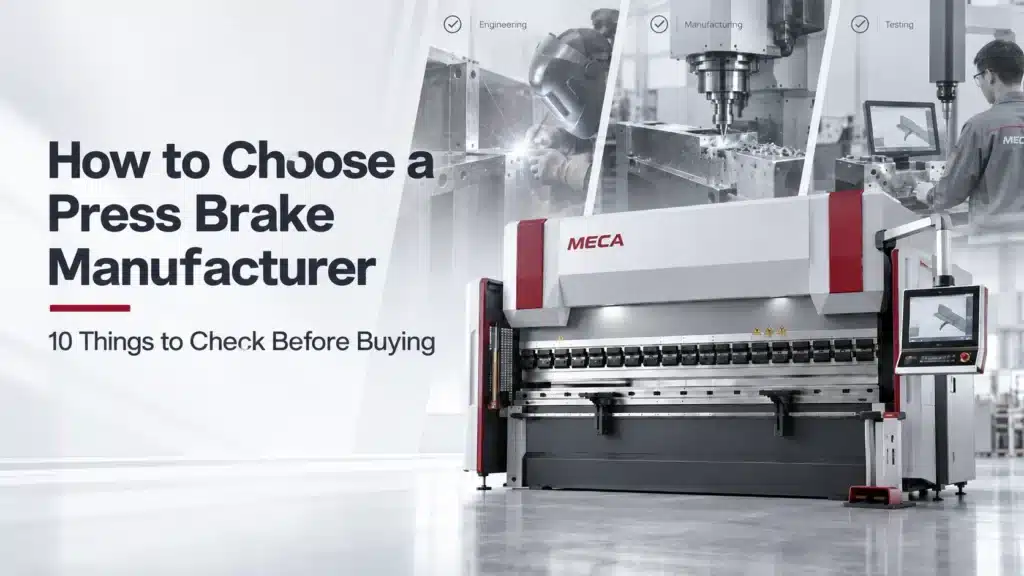how to choose a press brake manufacture
